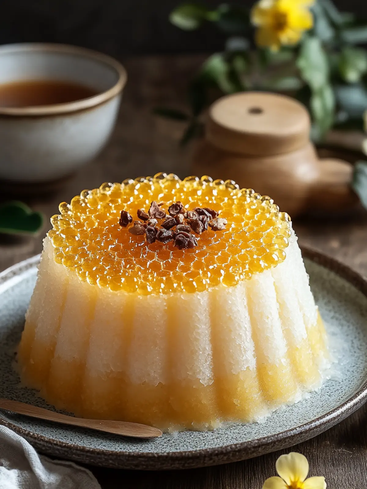 Steamed Vietnamese Honeycomb Cake
