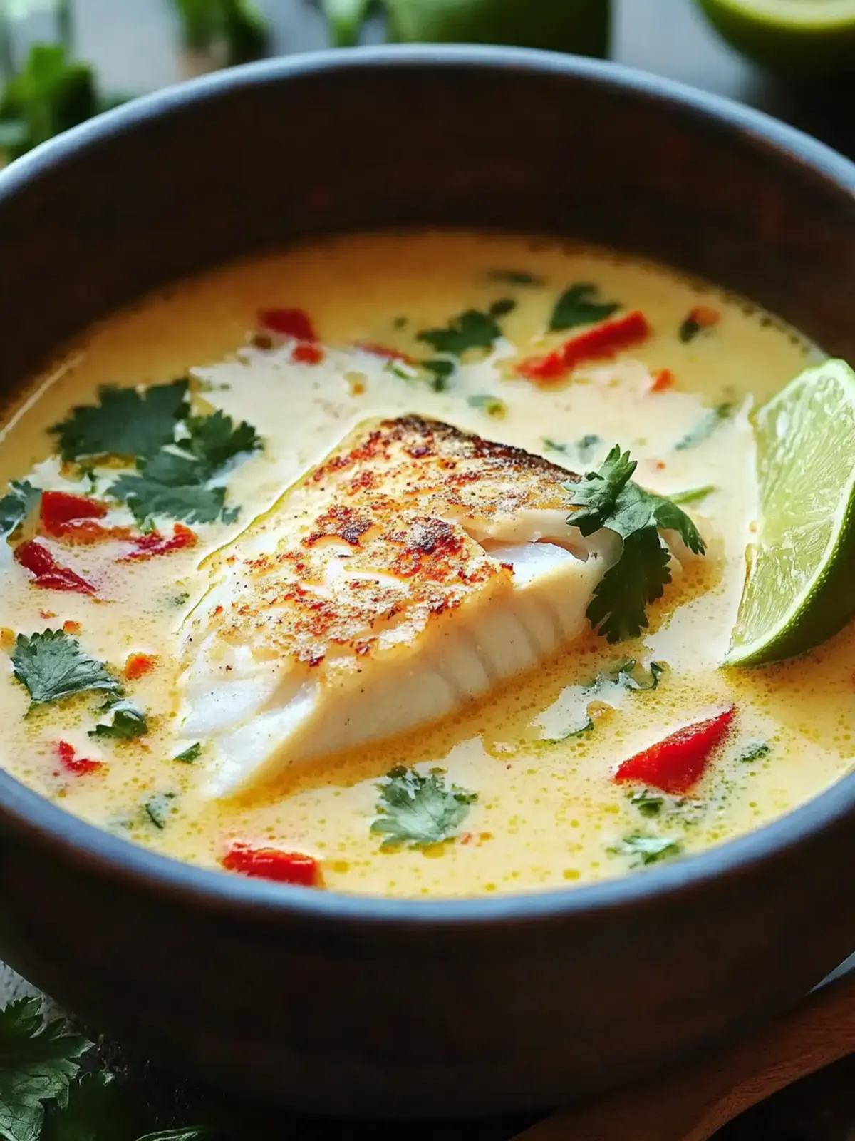 Coconut Lime Fish Soup