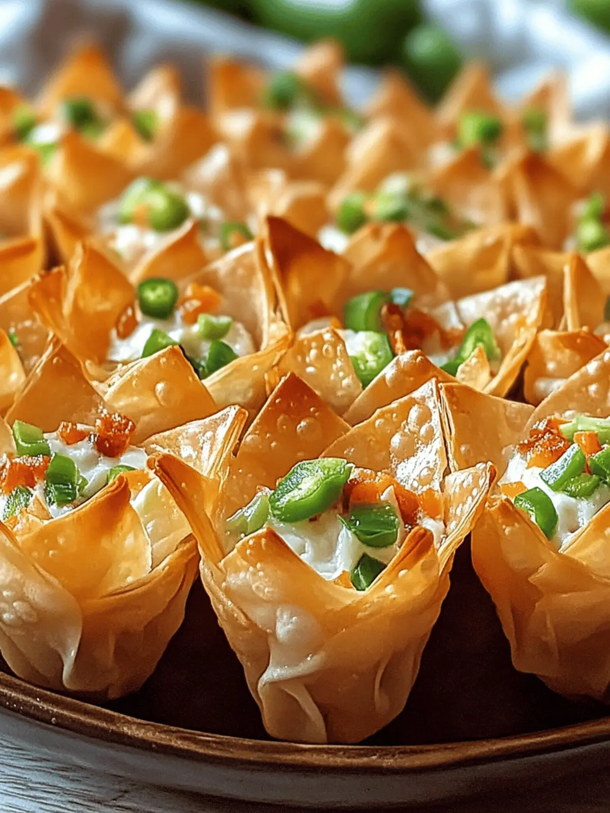 Jalapeno Popper Wonton Cups