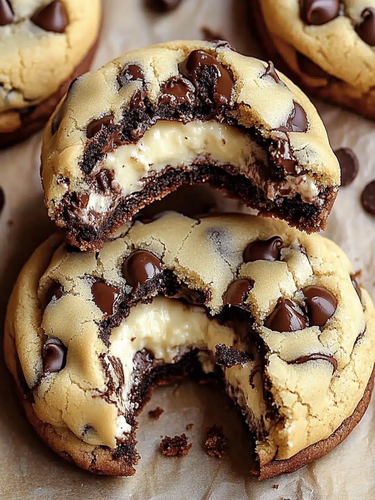 Cheesecake Stuffed Chocolate Chip Cookies You'll Crave Daily 2 Cheesecake Stuffed Chocolate Chip Cookies