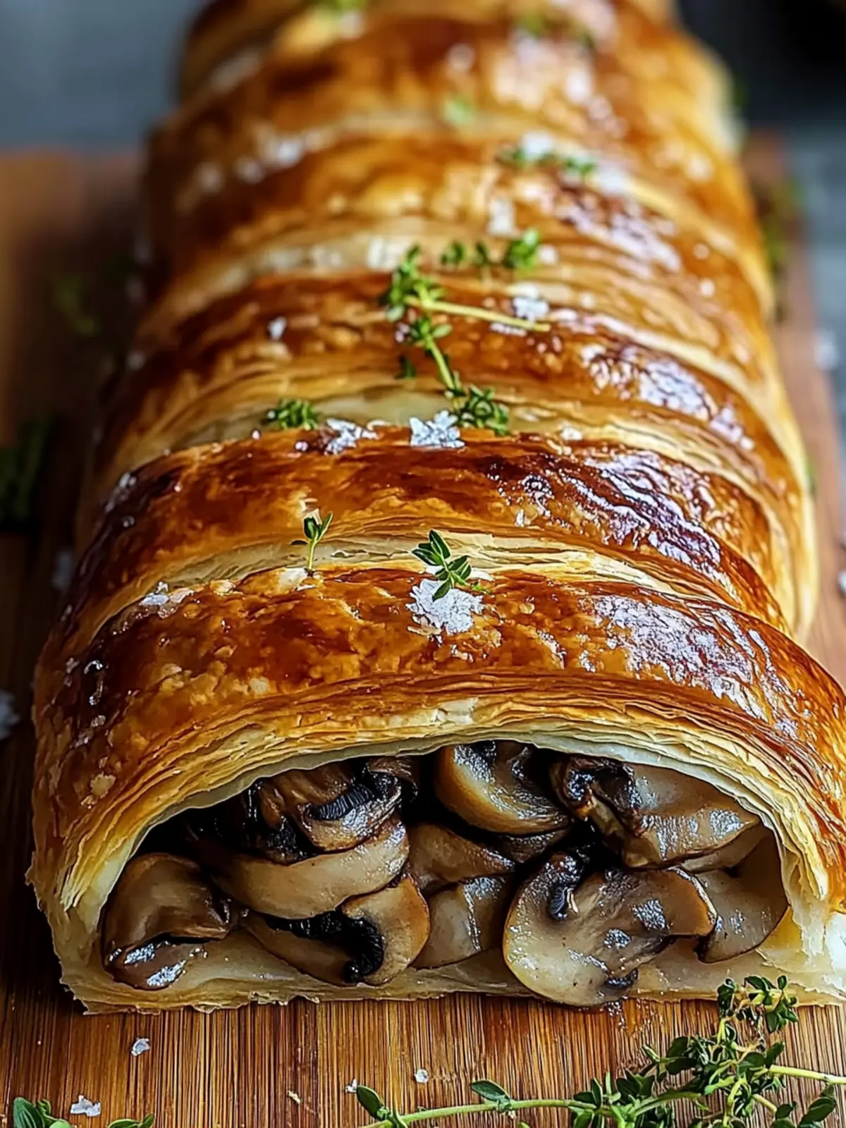 Mushroom & GruyÃ¨re Puff Pastry Braid