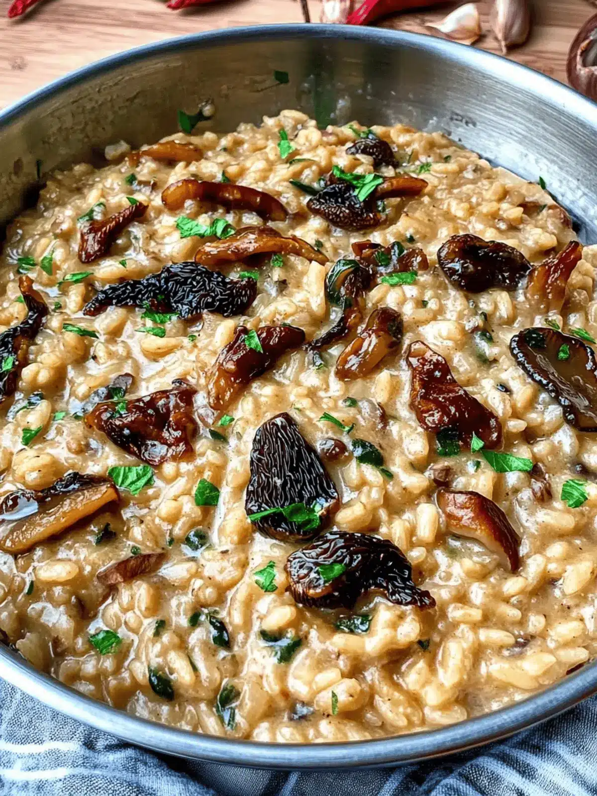 Savory Morel Mushroom Risotto: Comfort in Every Creamy Bite 3 Morel Mushroom Risotto