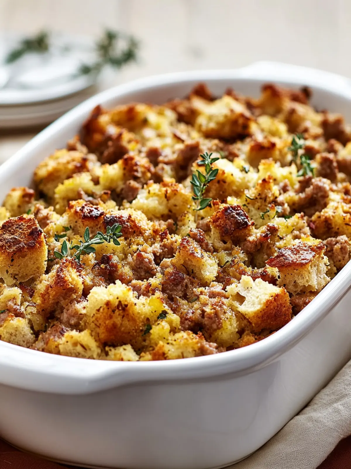 Thanksgiving Sausage Stuffing with Flavorful Twists to Savor 3 Thanksgiving Sausage Stuffing