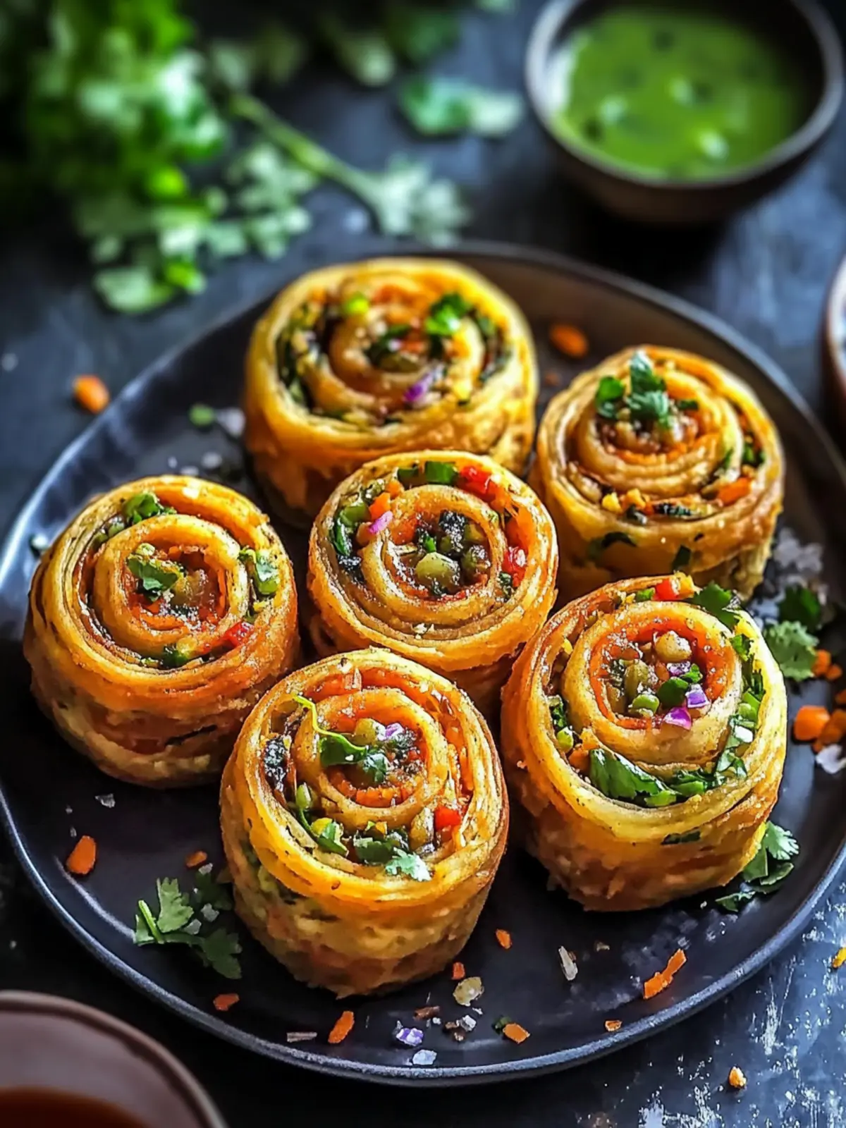 Easy Dabeli/Samosa Pinwheels