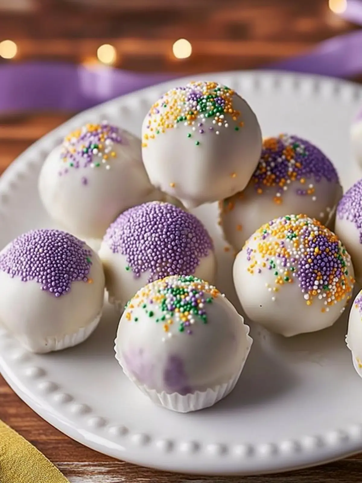 Irresistible King Cake Truffles for a Festive Mardi Gras Treat 3 King Cake Truffles