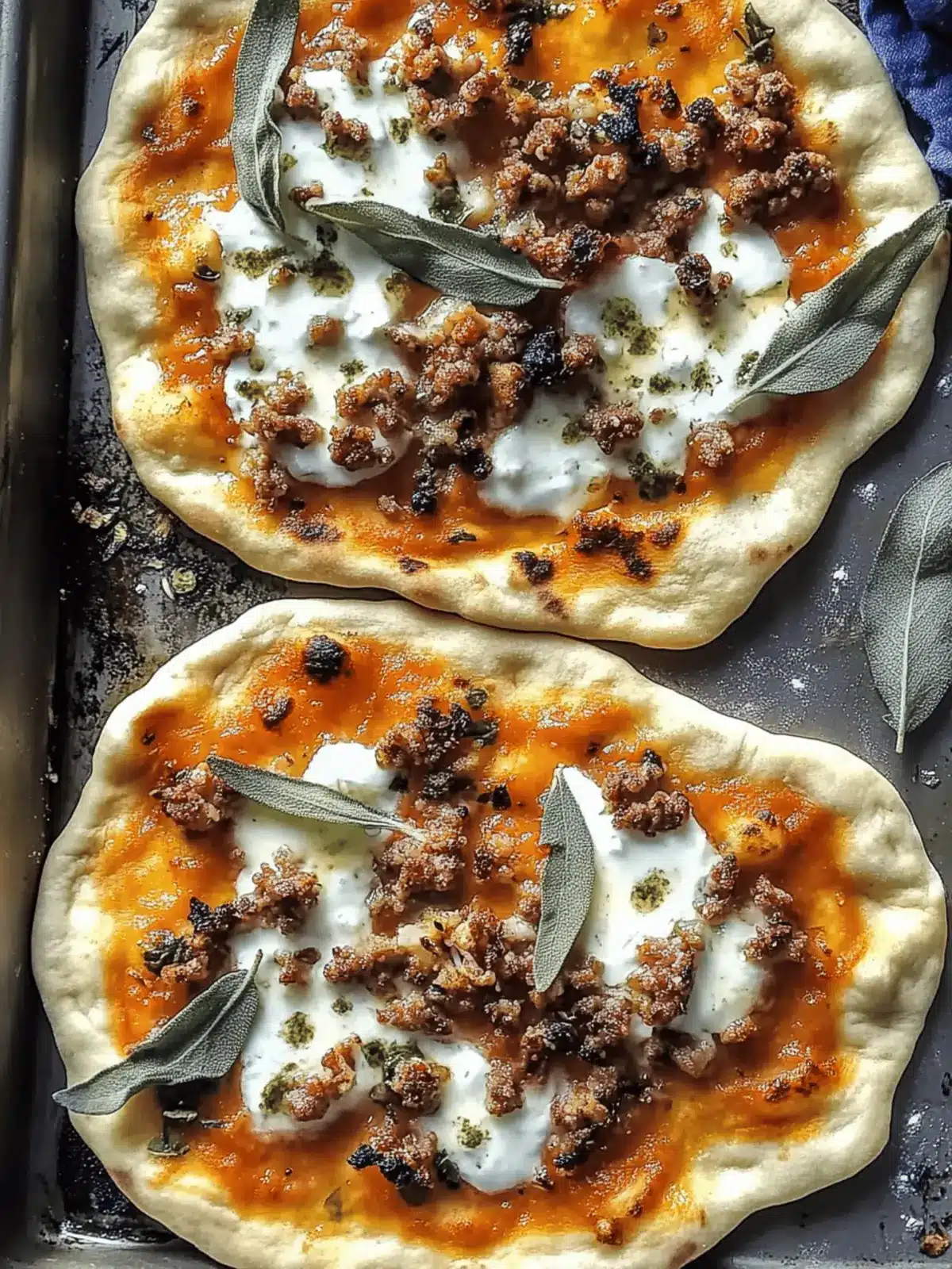 Autumn Naan Pizzas