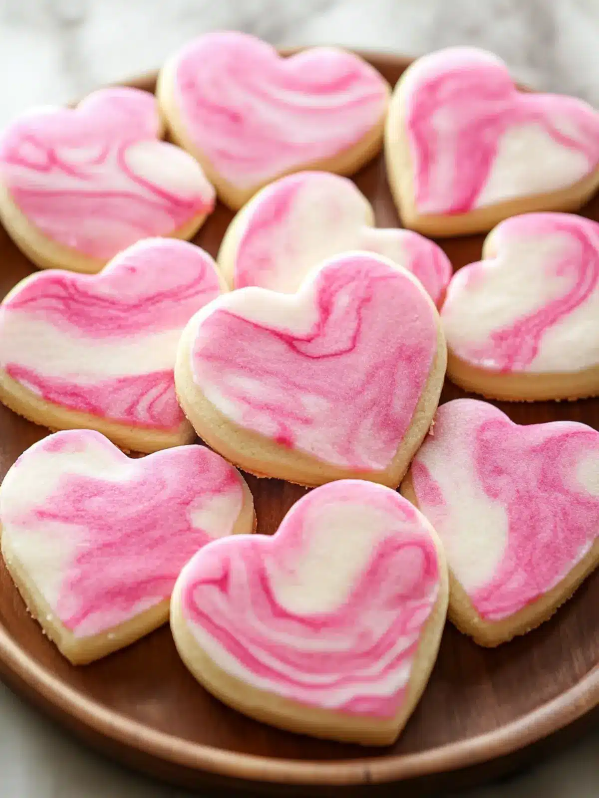 Marbled Pink Valentine s Day Sugar Cookies You'll Love to Bake 2 Marbled Pink Valentine s Day Sugar Cookies