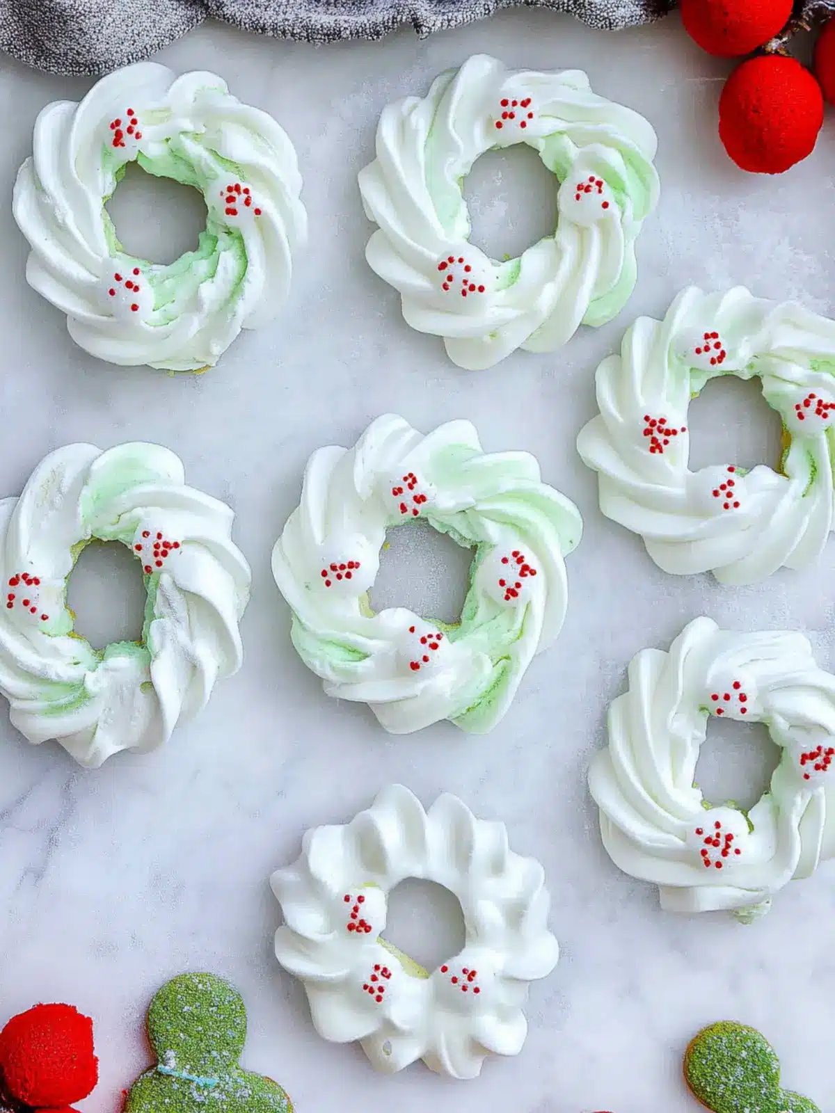 Meringue Wreath Cookies