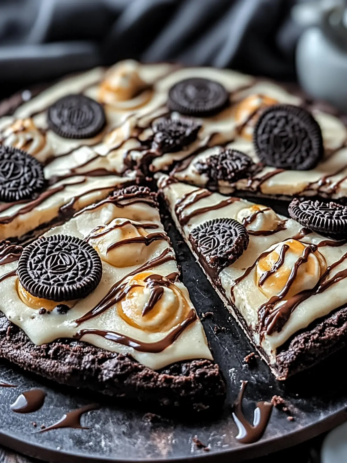 Oreo Fudge Brownie Pizza