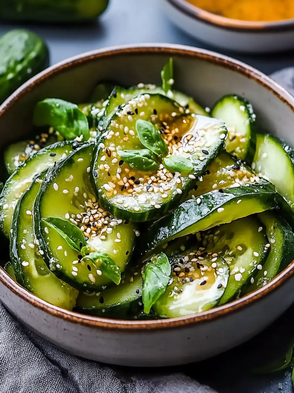 Crunchy Japanese Cucumber Salad You'll Want at Every Meal 2 Japanese Cucumber Salad