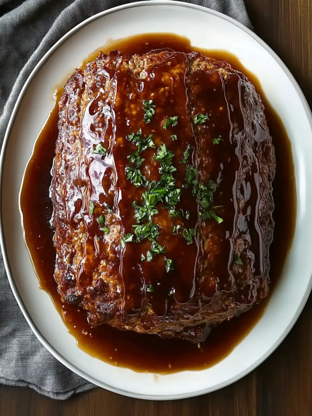 Juicy Meatloaf with Jelly Glaze