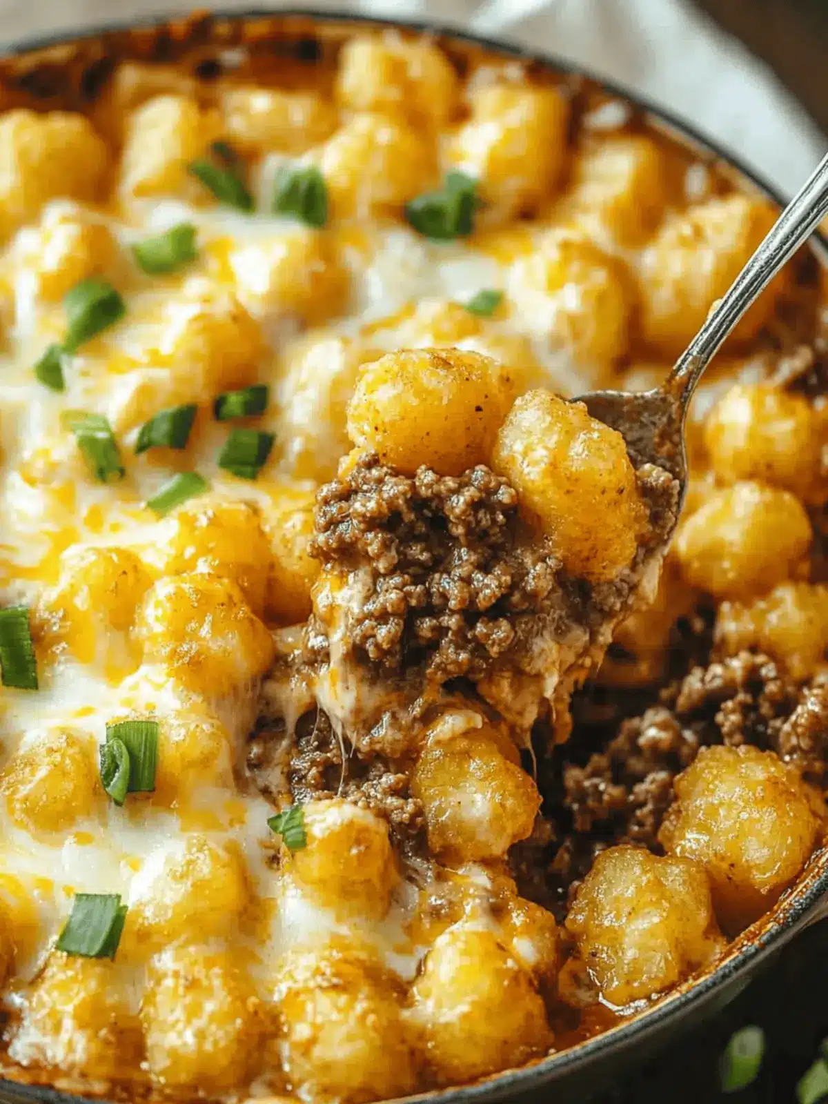 Tater Tot Ground Beef Casserole