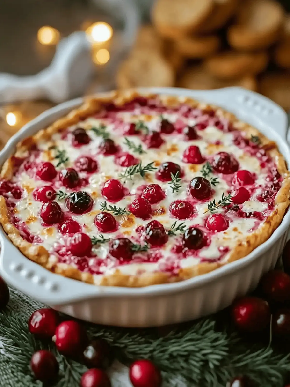Baked Cranberry Cream Cheese Dip
