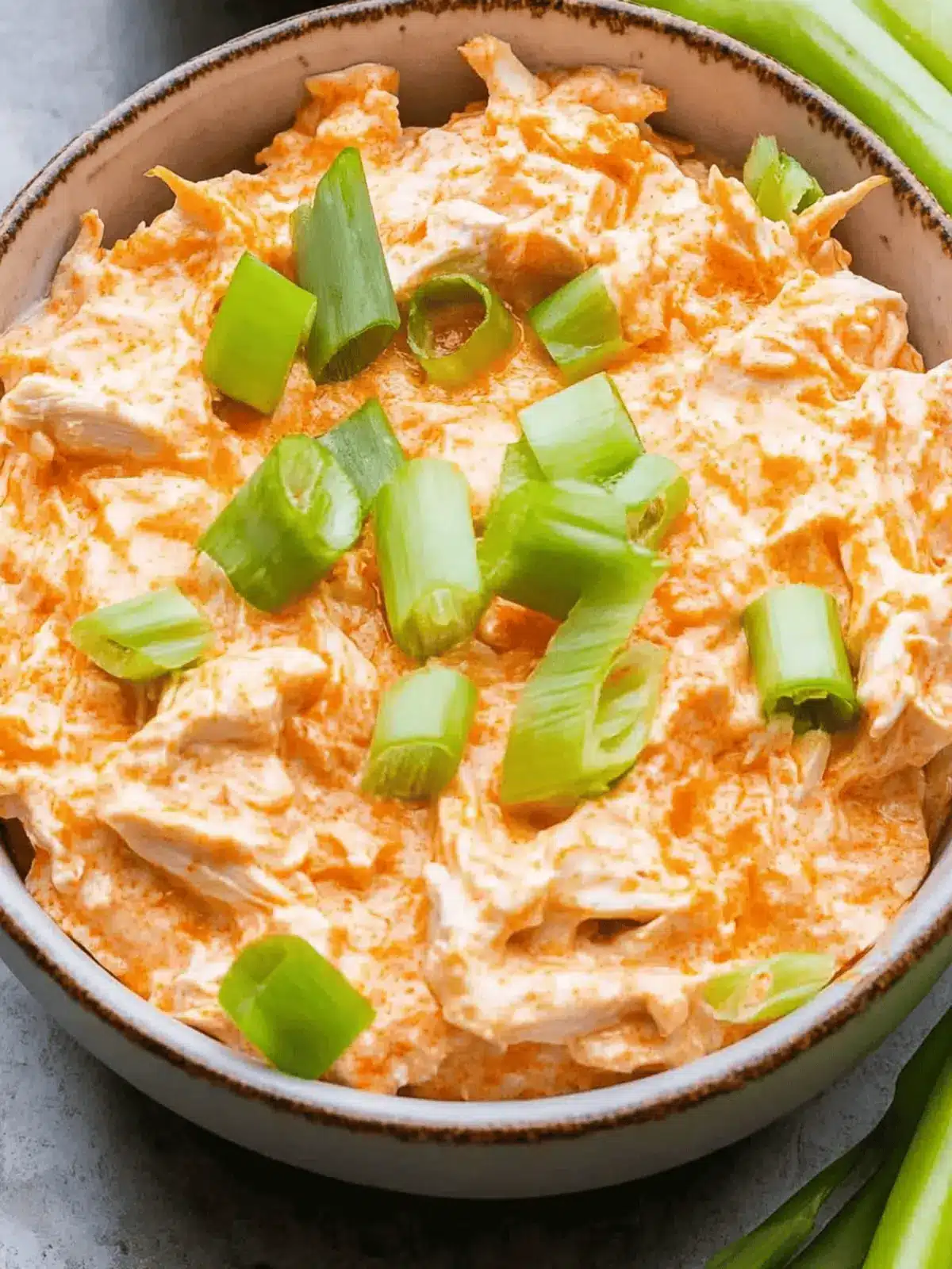 High Protein Buffalo Chicken Dip
