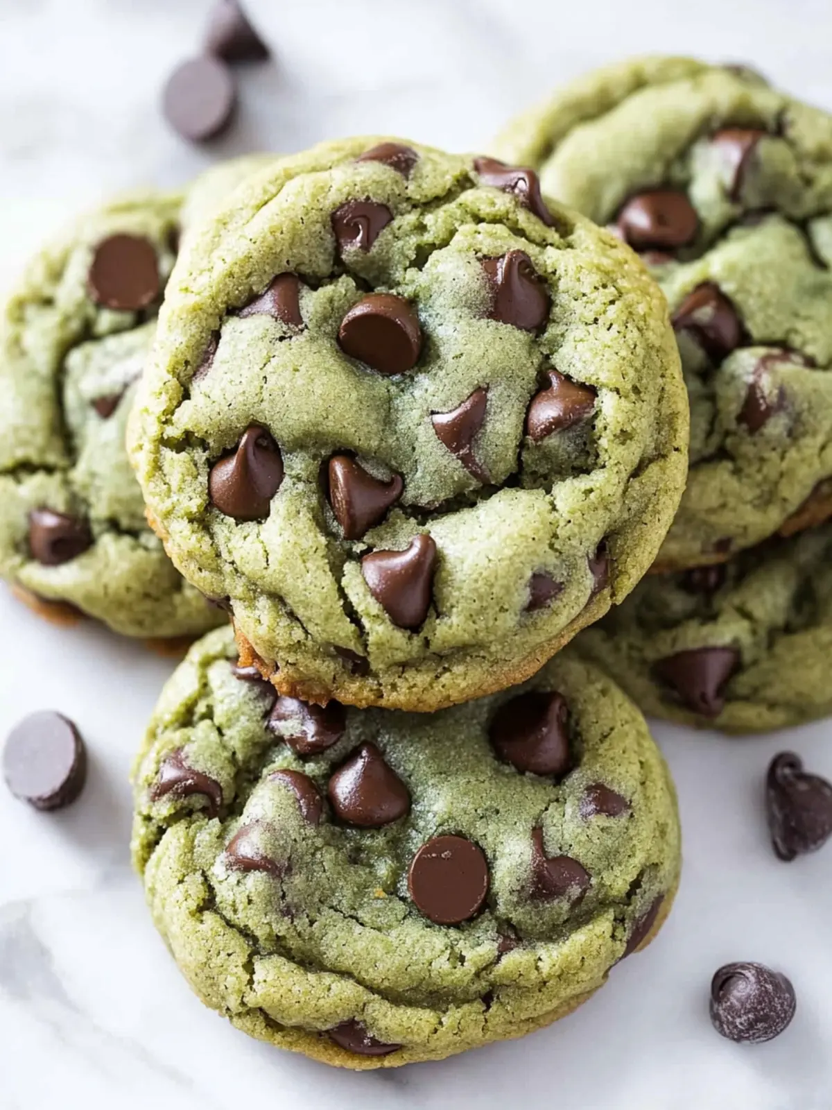 Chewy Matcha Chocolate Chip Cookies with a Green Twist 4 Matcha Chocolate Chip Cookies