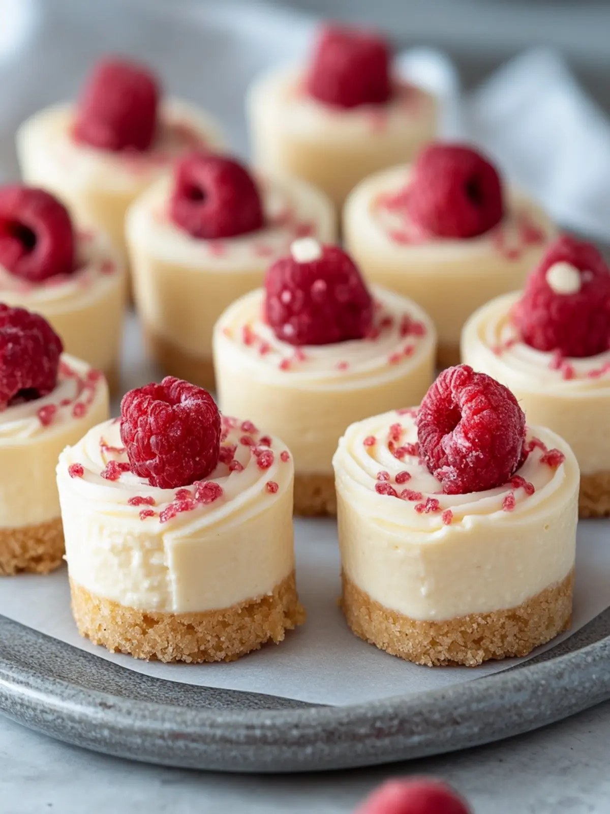 Mini Jammie Dodger Cheesecakes