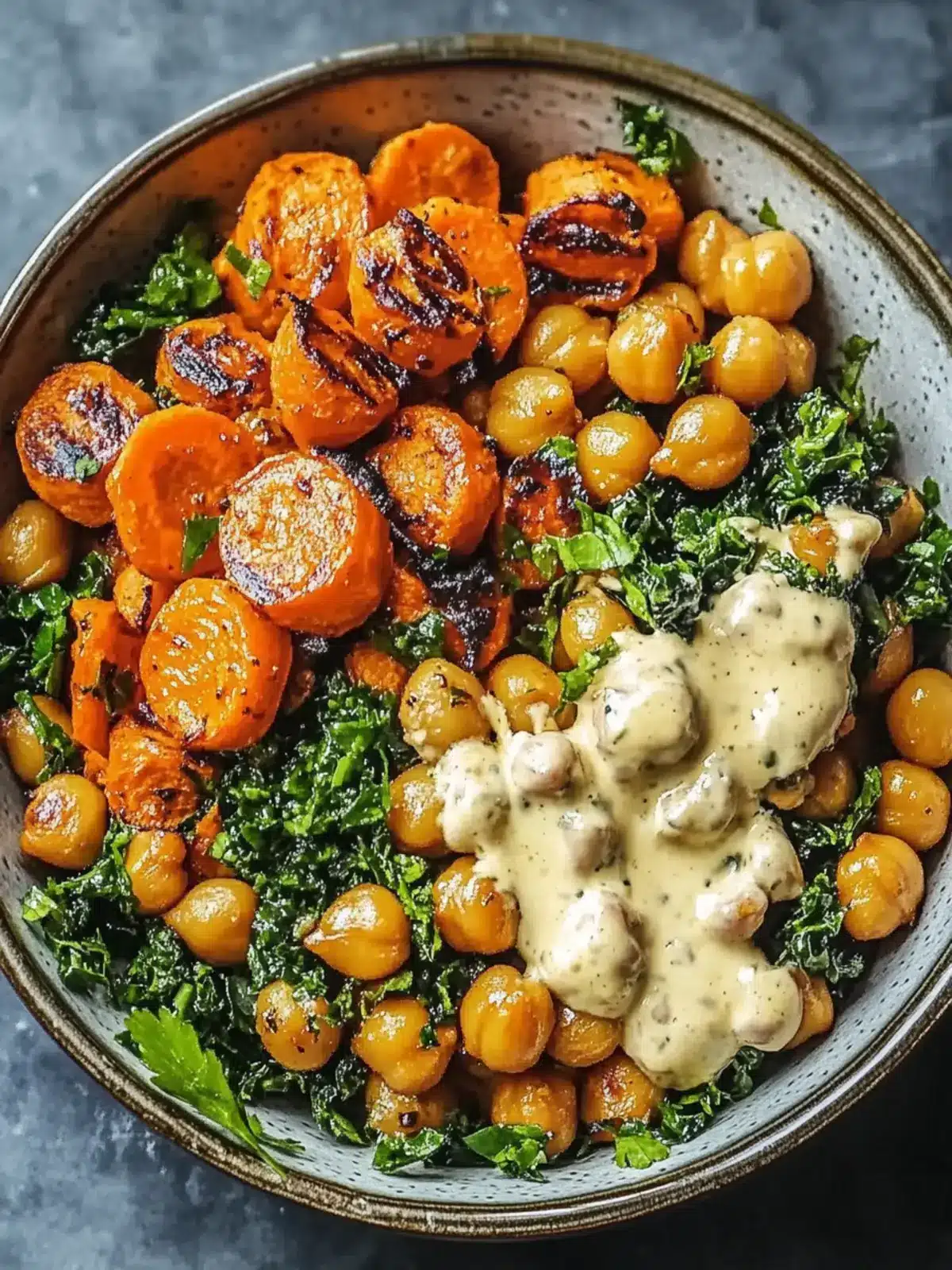 Delicious One-Pan Roasted Carrot and Chickpea Bowl for Dinner 4 One-Pan Roasted Carrot and Chickpea Bowl