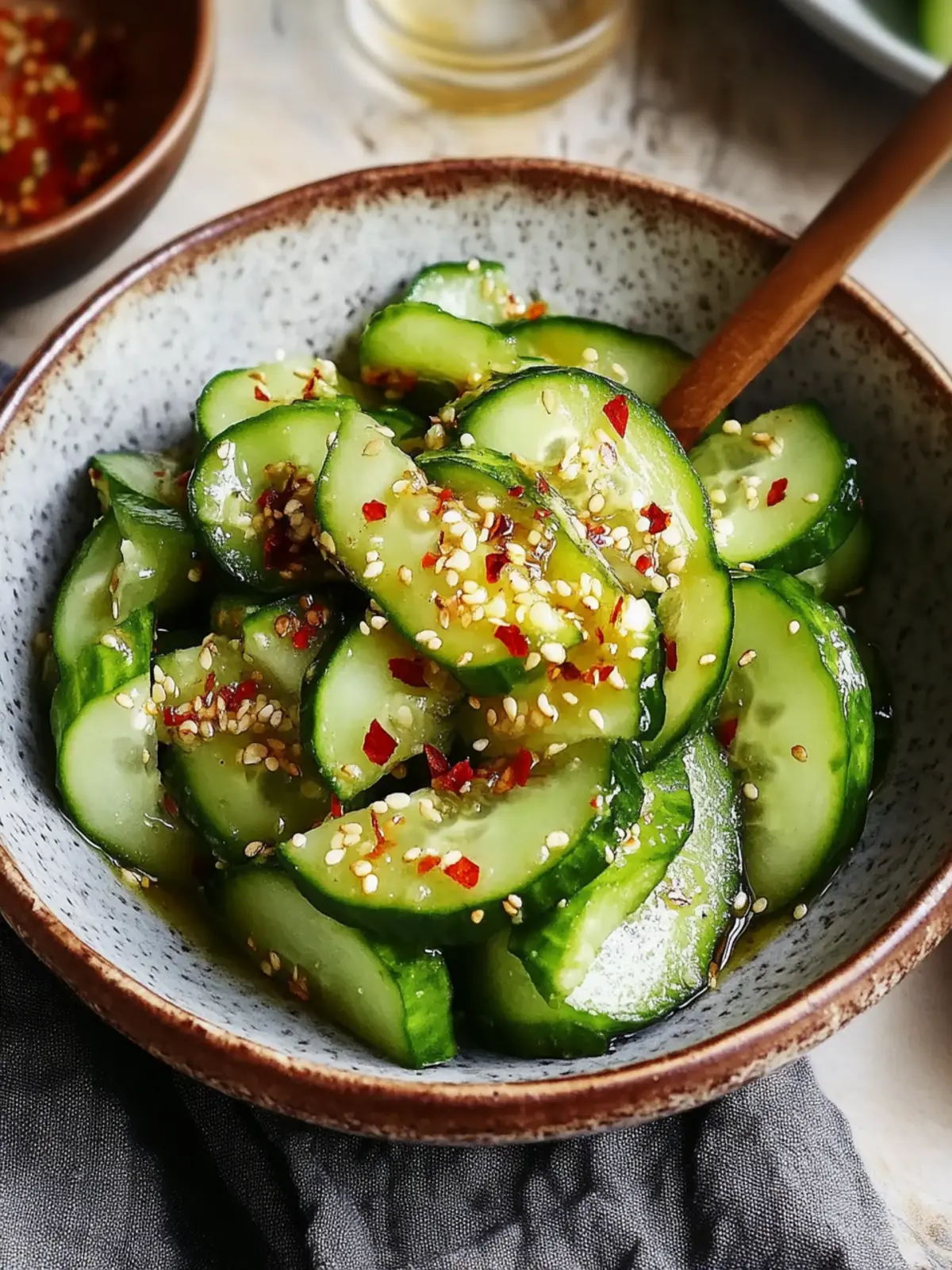 Spicy Chinese Smashed Cucumber Salad