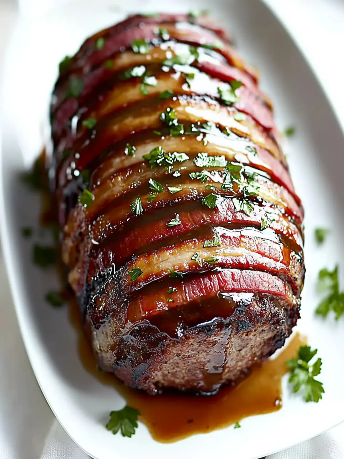 Glazed Bacon Wrapped Meat Loaf for Ultimate Comfort Food Bliss 2 Glazed Bacon Wrapped Meat Loaf