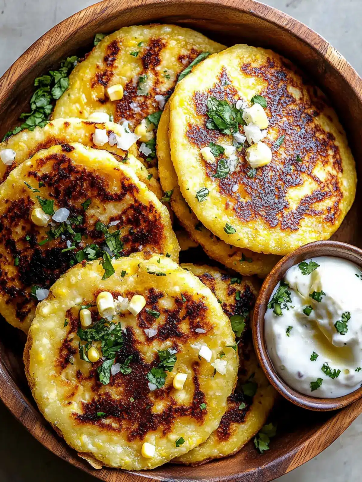 Venezuelan Sweet Corn Cachapas Loaded with Melty Mozzarella 4 Venezuelan Sweet Corn Cachapas