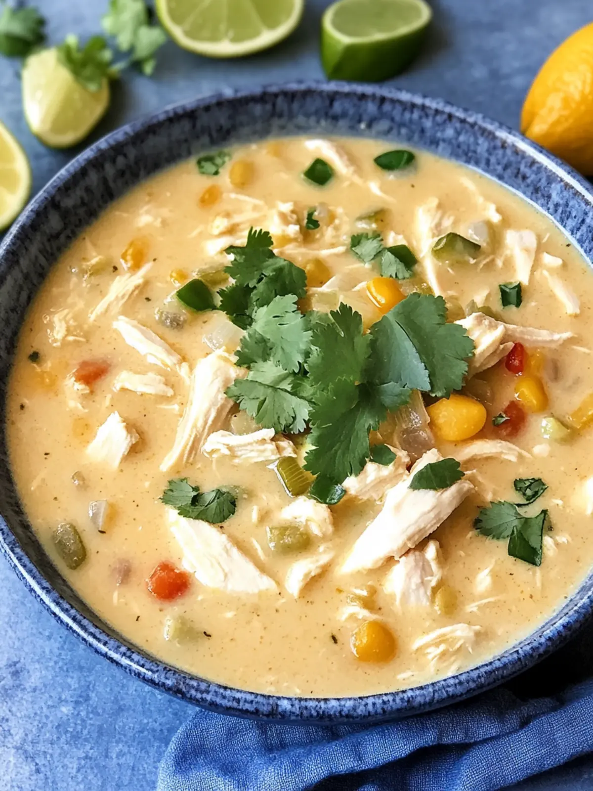 Crockpot Creamy White Chicken Chili