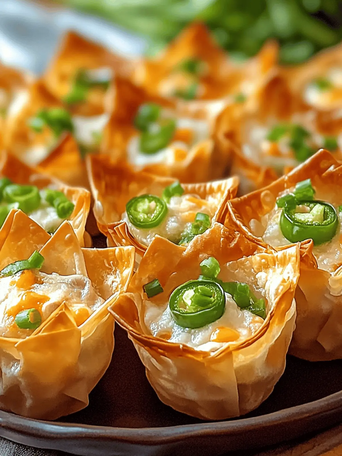 Jalapeno Popper Wonton Cups