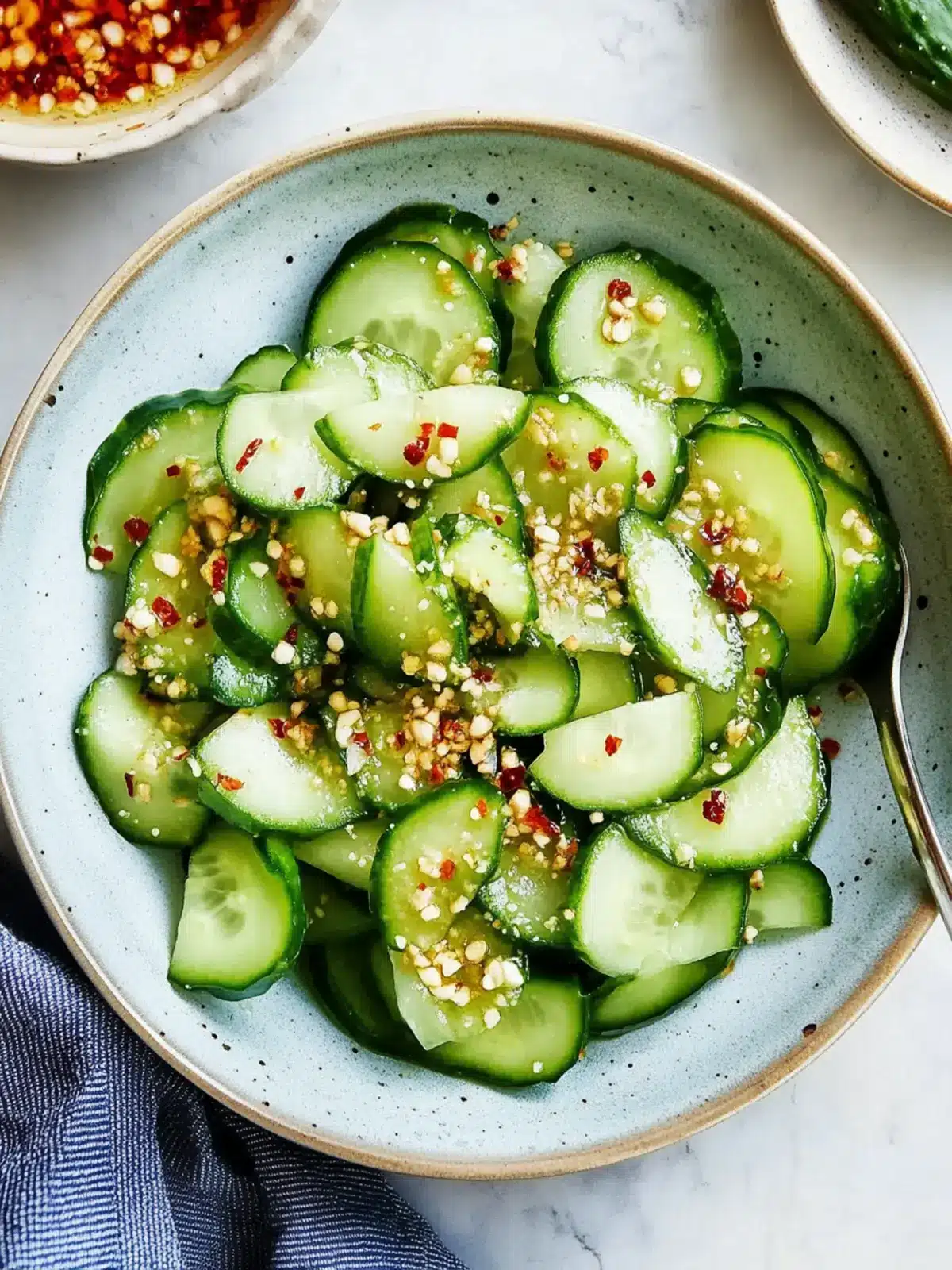 Spicy Chinese Smashed Cucumber Salad
