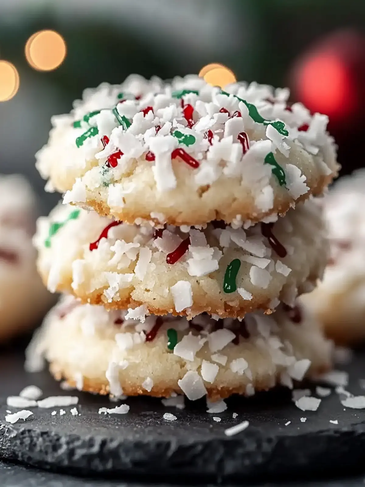 Coconut Christmas Cookies