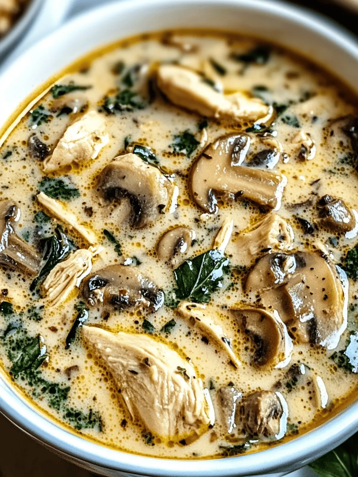 Rotisserie Chicken Mushroom Soup