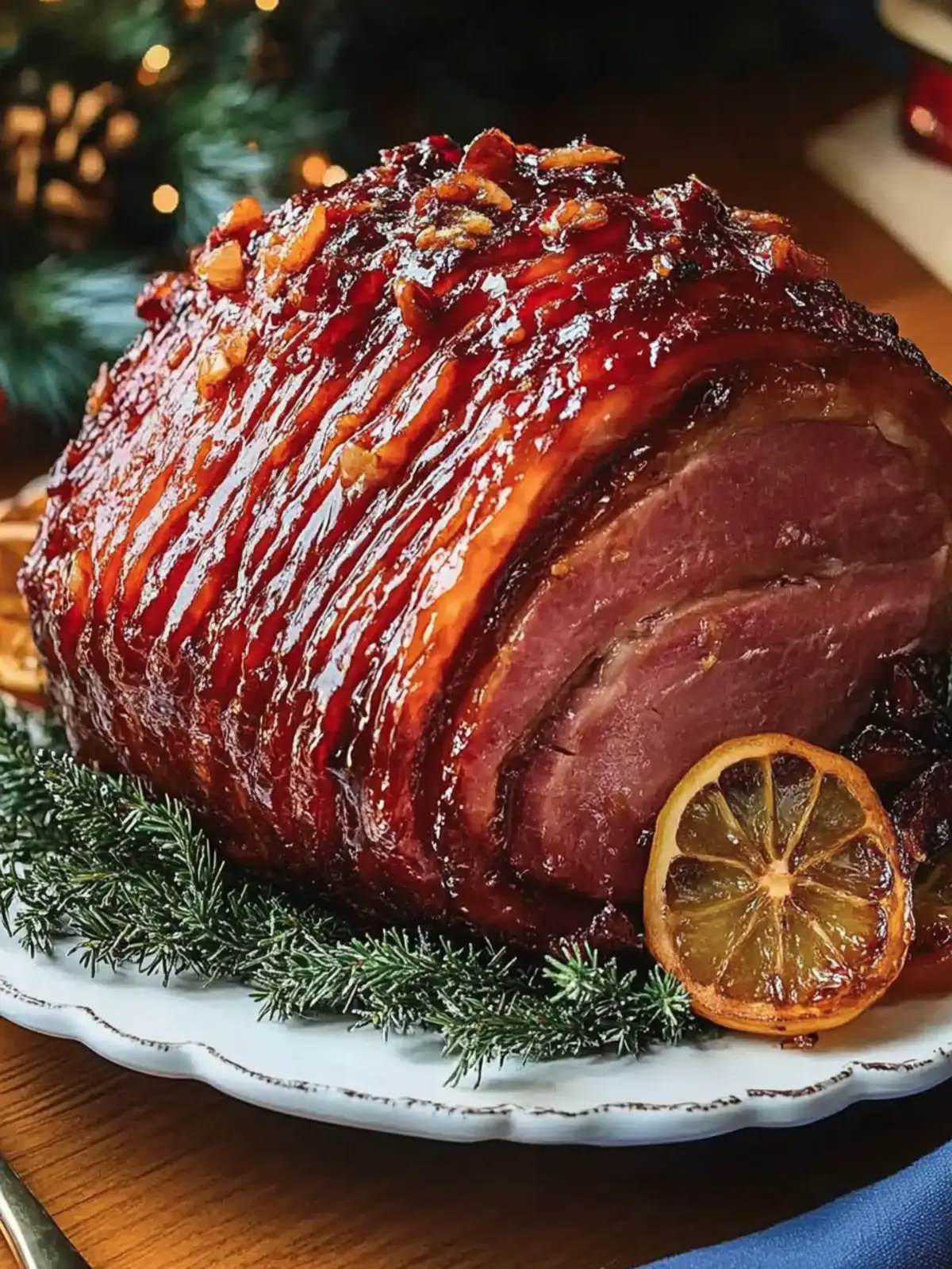 Sweet & Savory Glazed Christmas Ham