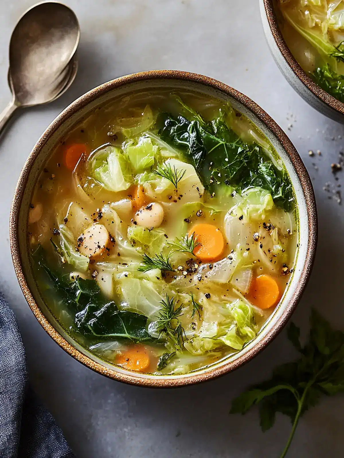 Savory Garlicky Cabbage Soup to Warm Your Soul 4 Garlicky Cabbage Soup