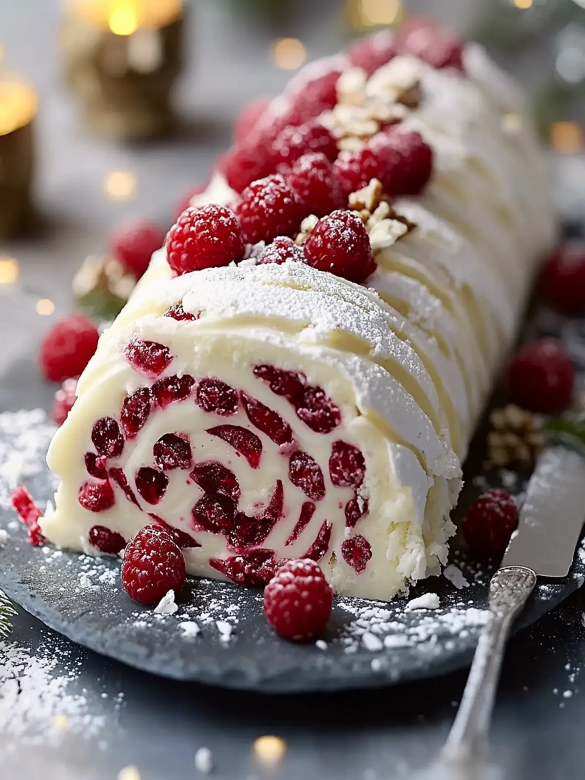 Indulge in this White Chocolate Raspberry Yule Log Delight 4 White Chocolate Raspberry Yule Log