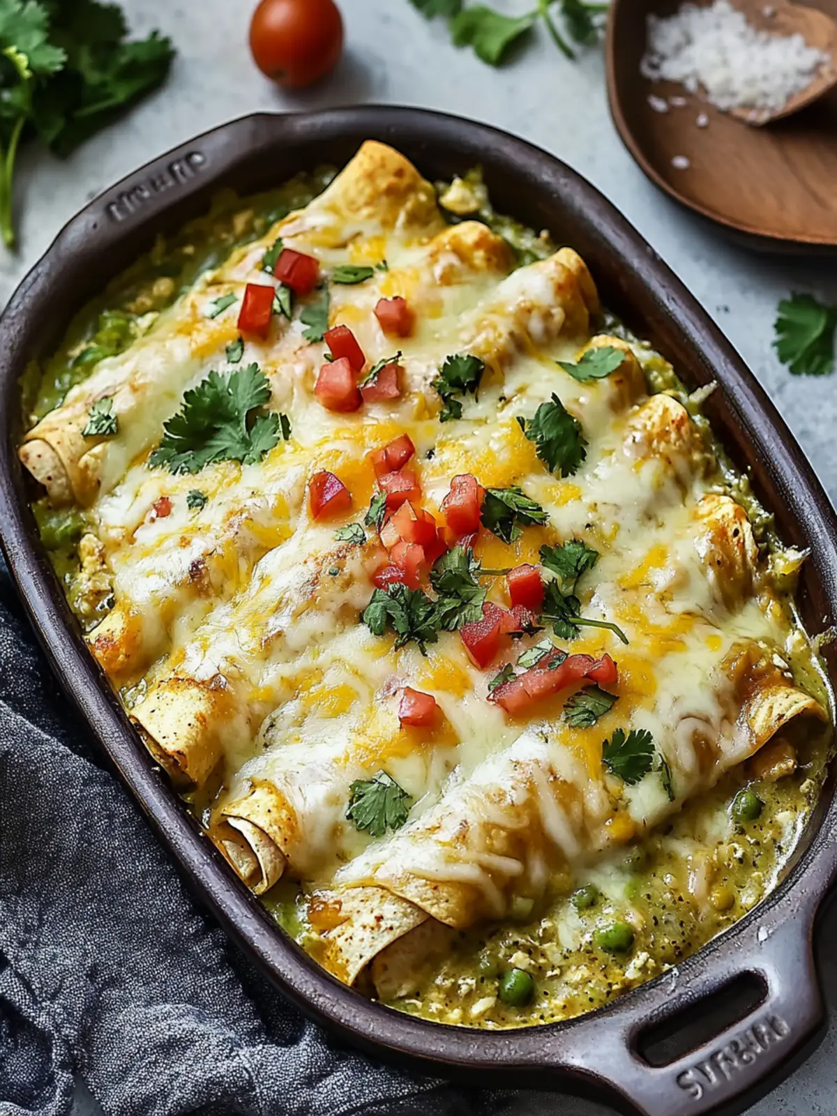 Green Chicken Enchiladas
