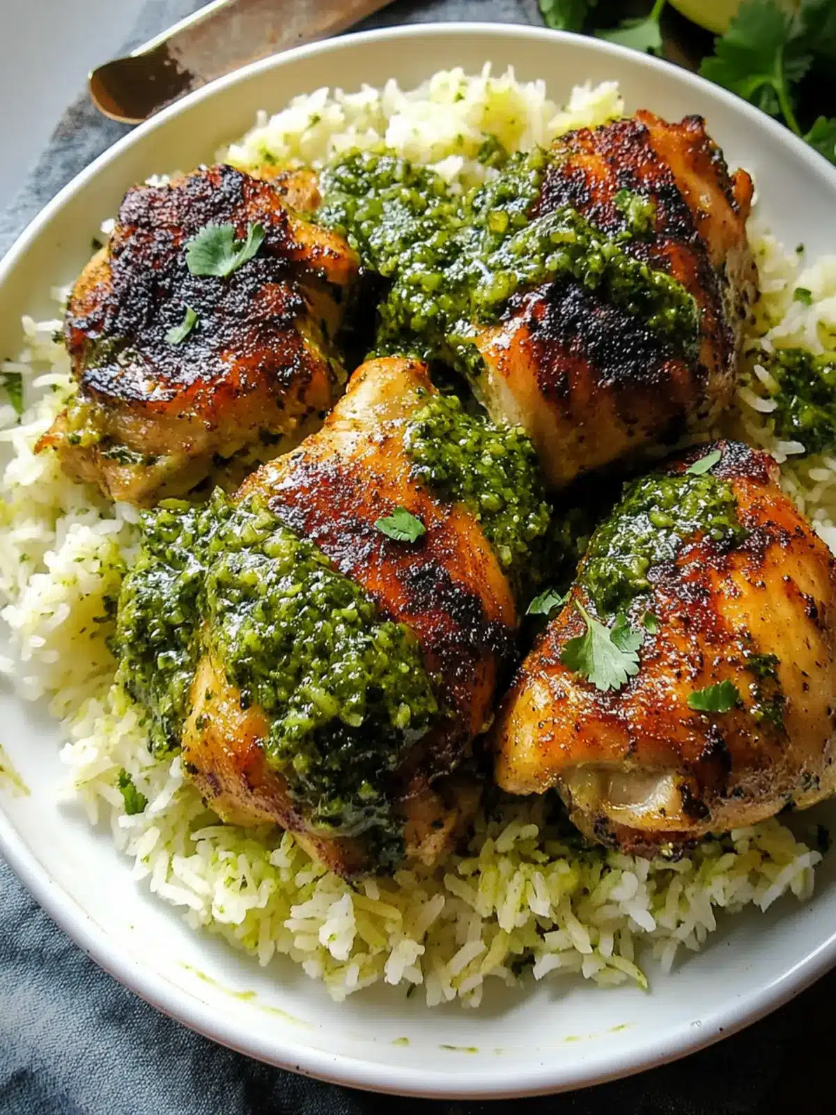 Savory Peruvian Chicken & Rice with Green Sauce Magic 3 Peruvian Chicken & Rice with Green Sauce