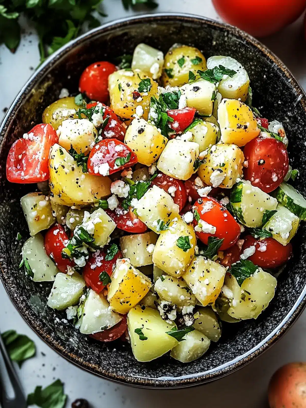 Vibrant Turkish Potato Salad with Zesty Mediterranean Flair 4 Turkish Potato Salad