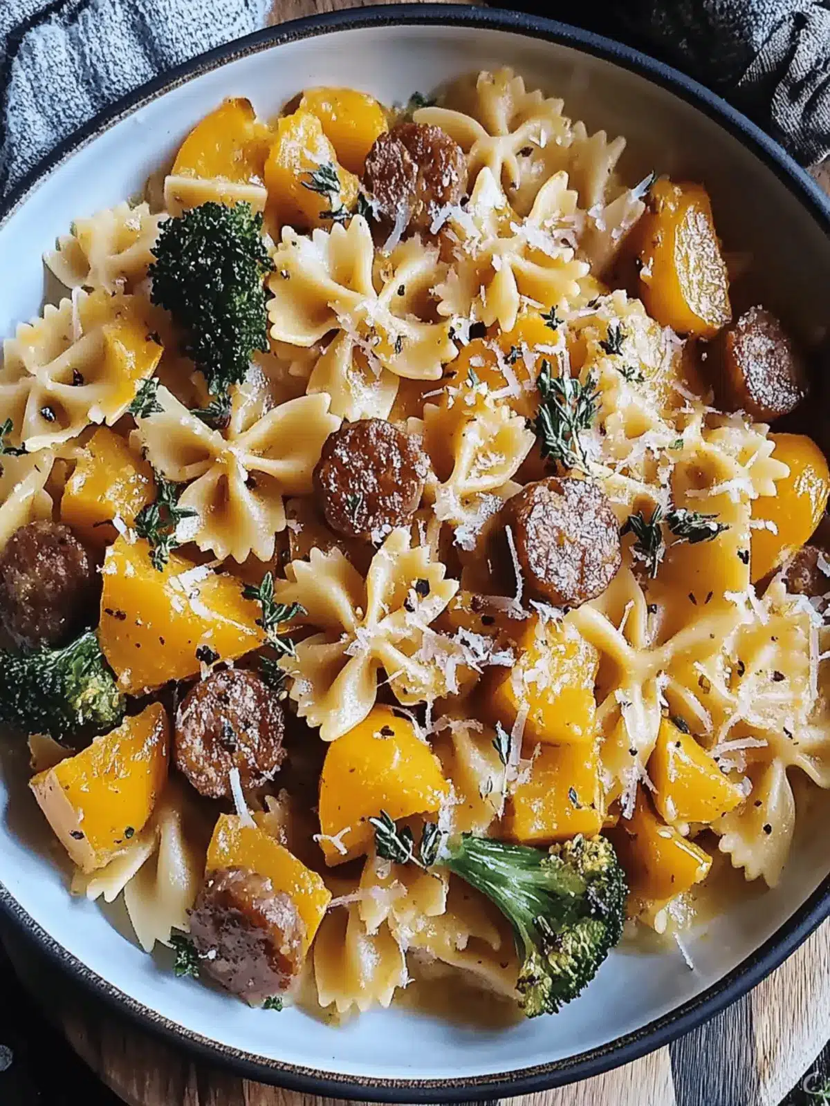 Autumn Sausage Pasta Squash