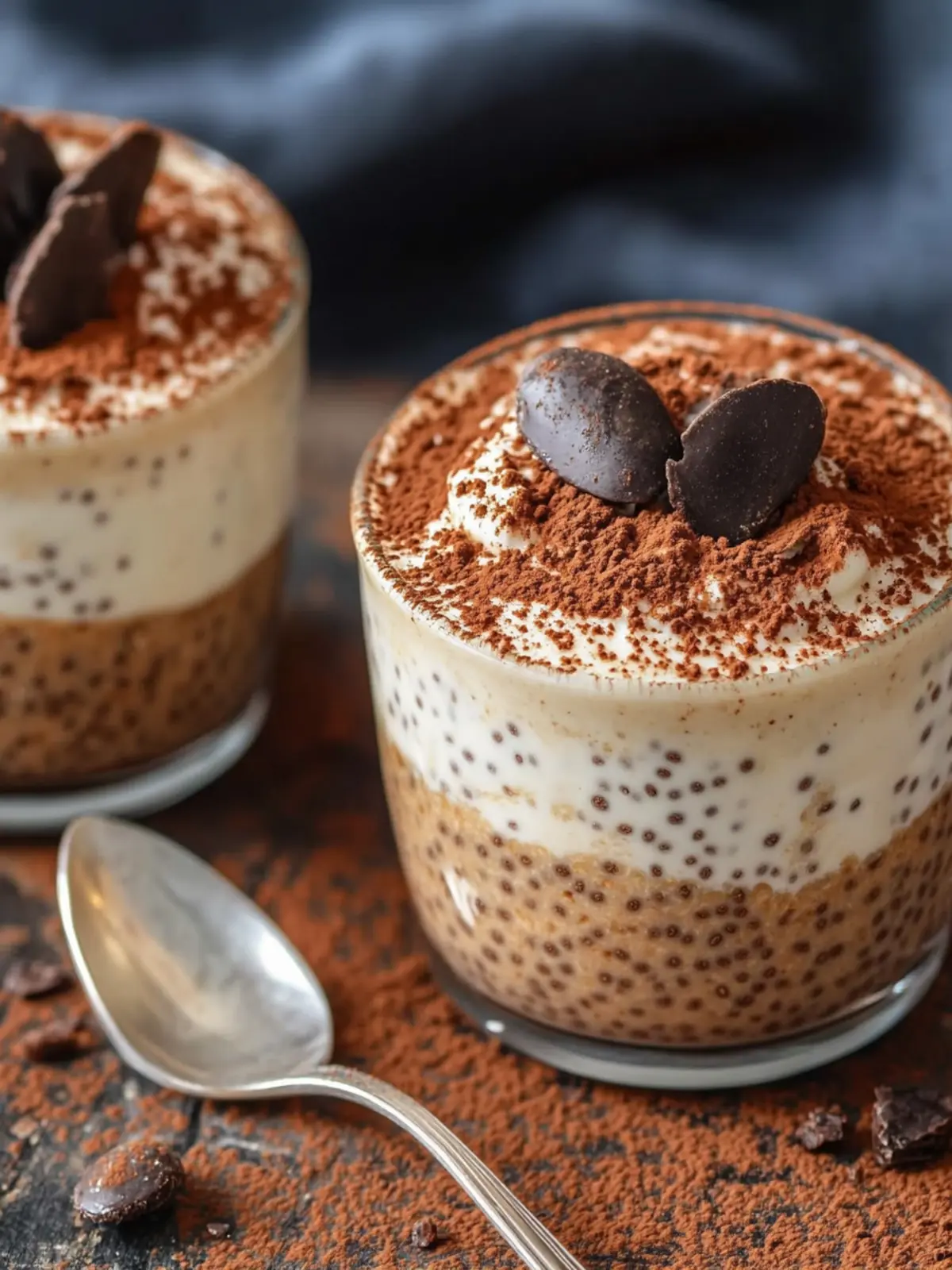 Tiramisu Chia Pudding With Greek Yogurt