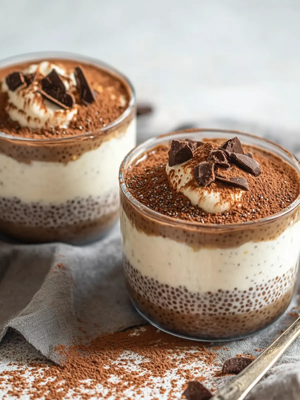 Tiramisu Chia Pudding With Greek Yogurt