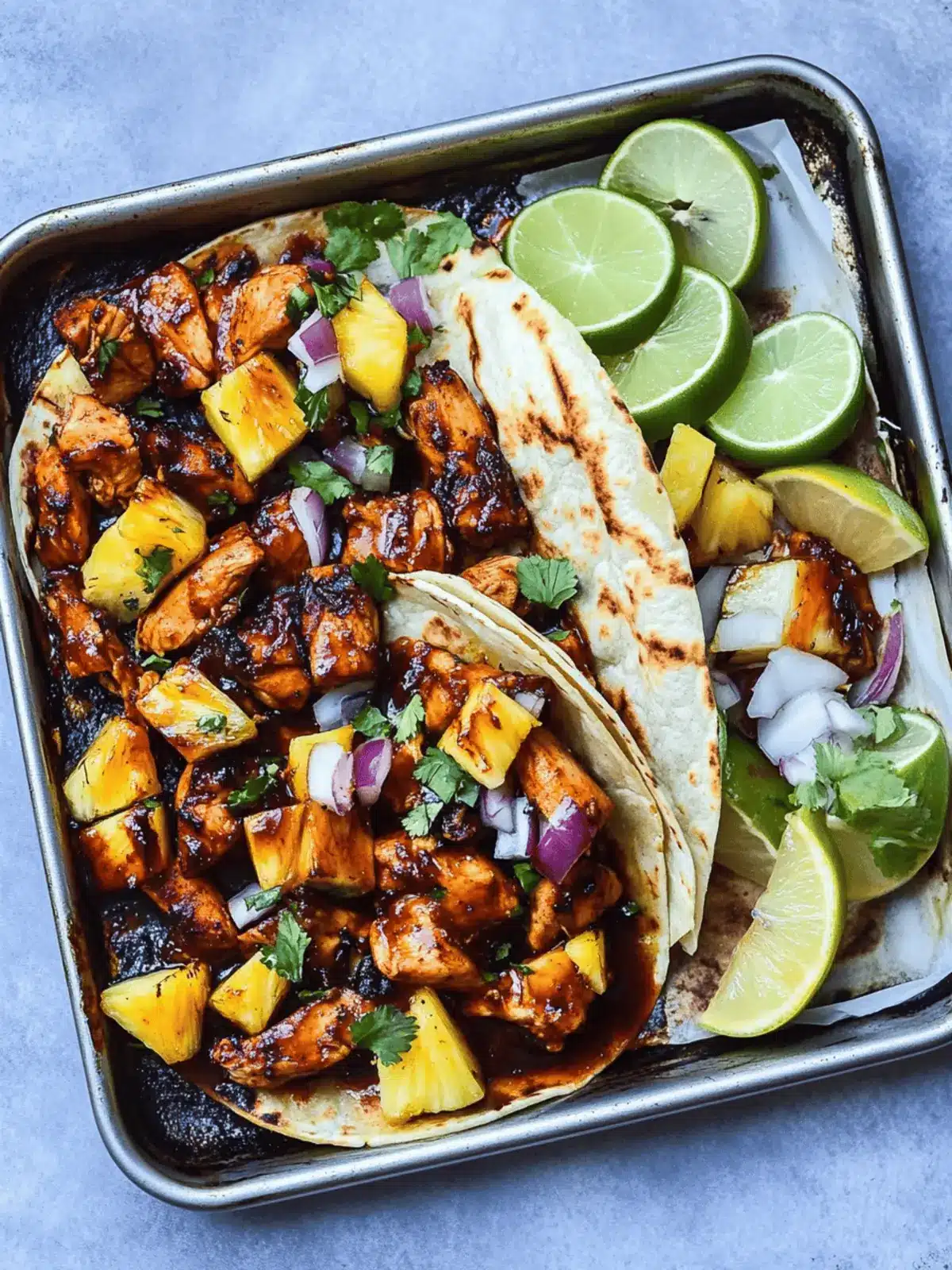 One Pan Chicken and Pineapple Tacos for Busy Weeknights 2 One Pan Chicken and Pineapple Tacos