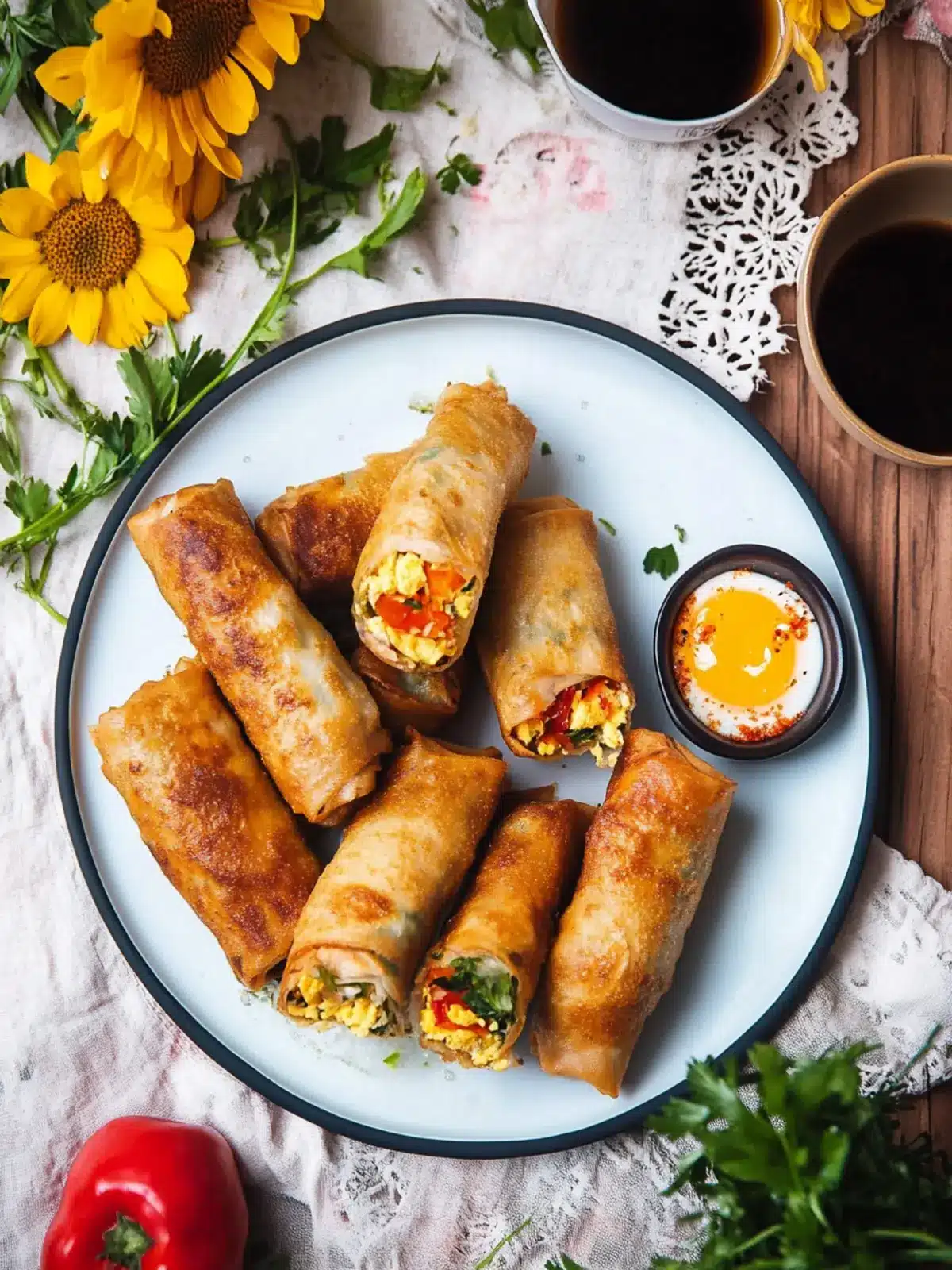 Loaded Breakfast Egg Rolls: Your New Freezer-Friendly Fave 3 Loaded Breakfast Egg Rolls