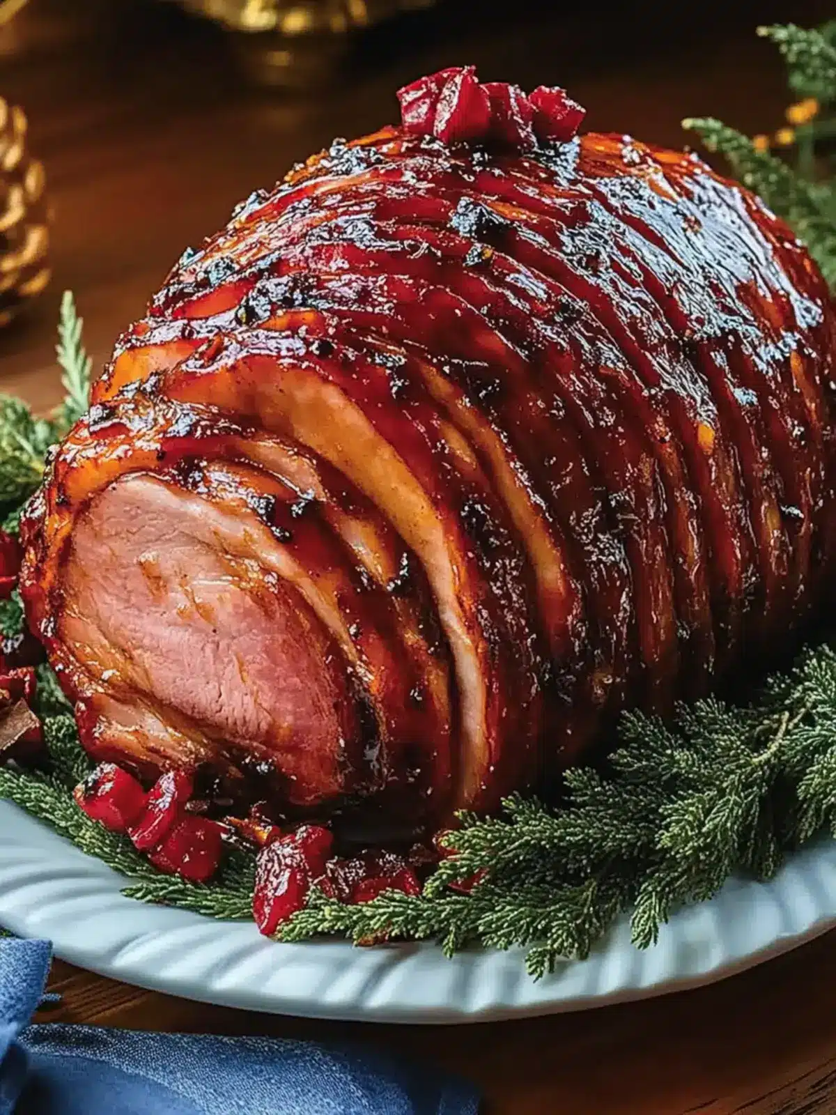 Sweet & Savory Glazed Christmas Ham