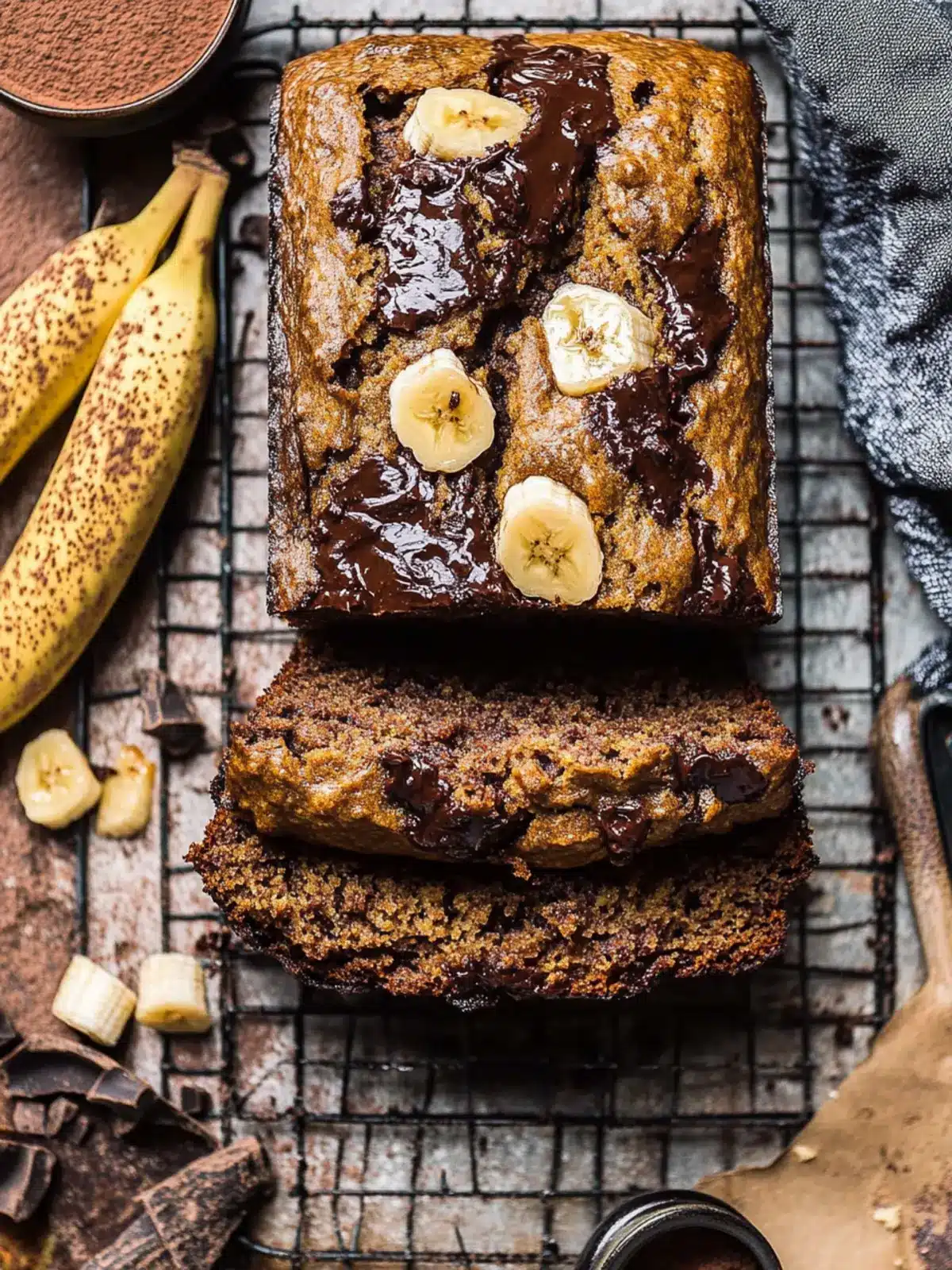 Irresistible Chocolate Chunk Chai Banana Bread Recipe 2 Chocolate Chunk Chai Banana Bread