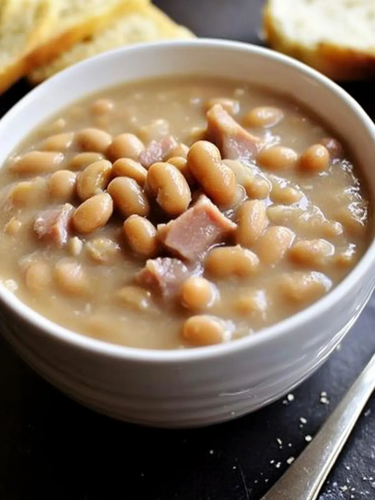 Creamy Great Northern Beans with Ham