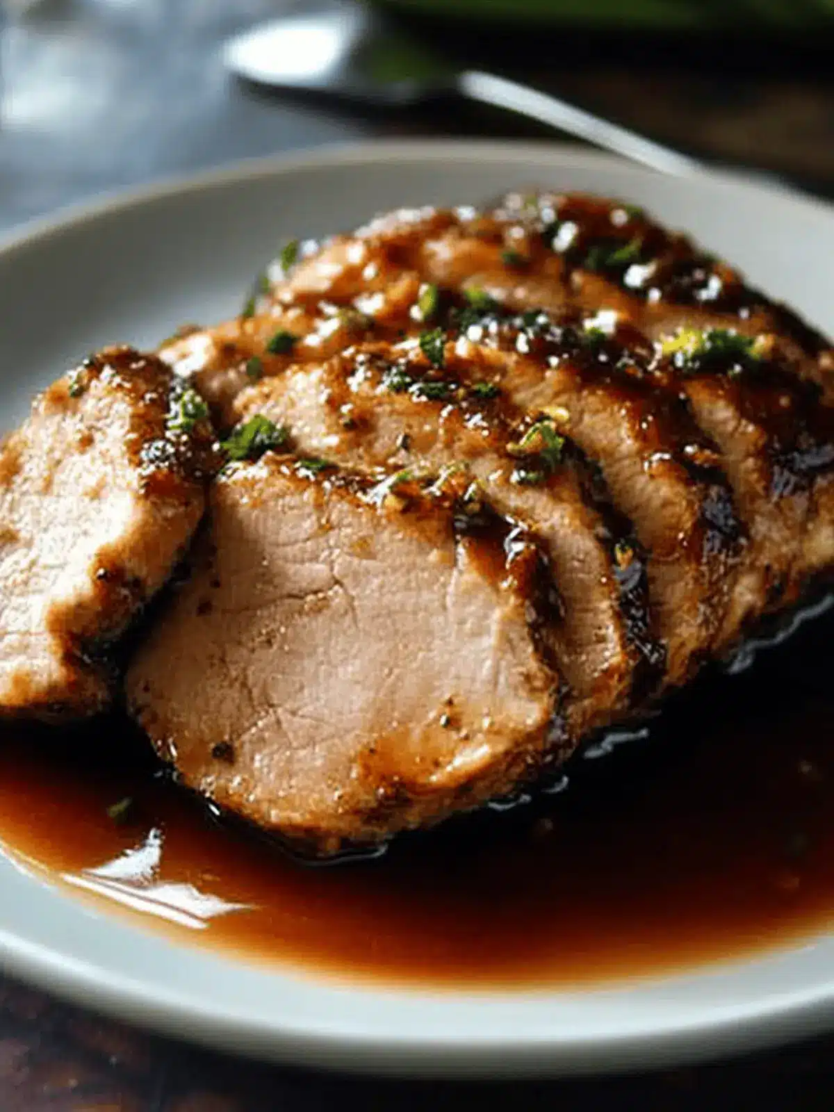Maple Dijon Glazed Pork Tenderloin