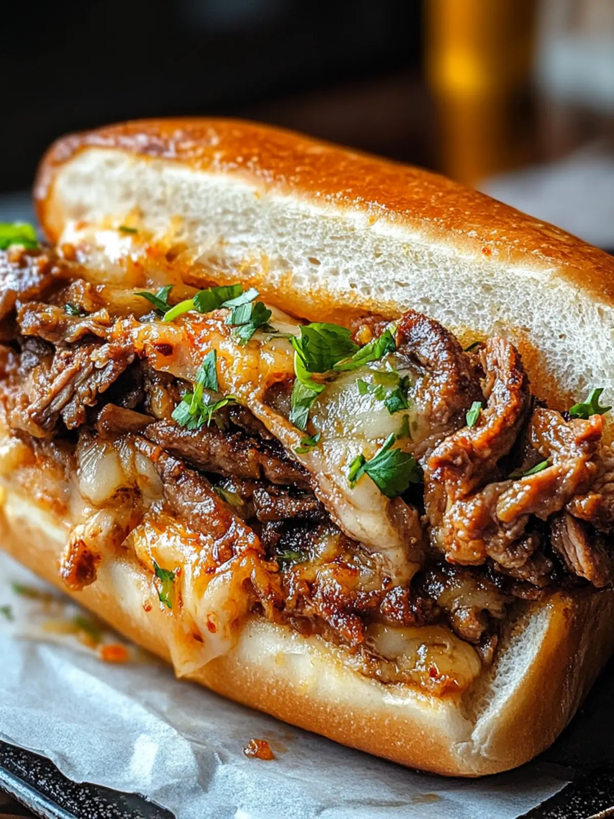Savory Korean-Inspired Kimchi Bulgogi Cheesesteak Delight 2 Korean-Inspired Kimchi Bulgogi Cheesesteak