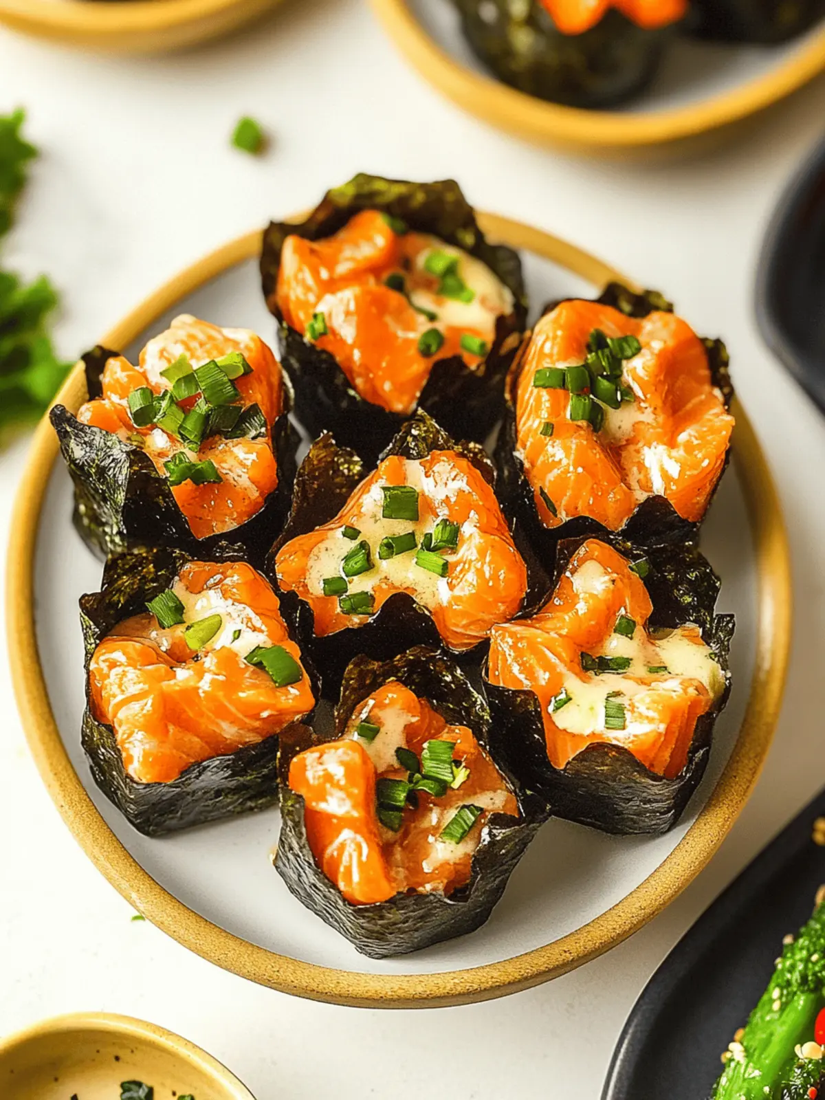 Baked Salmon Sushi Cups You ll Love for Easy Party Snacking 3 Baked Salmon Sushi Cups