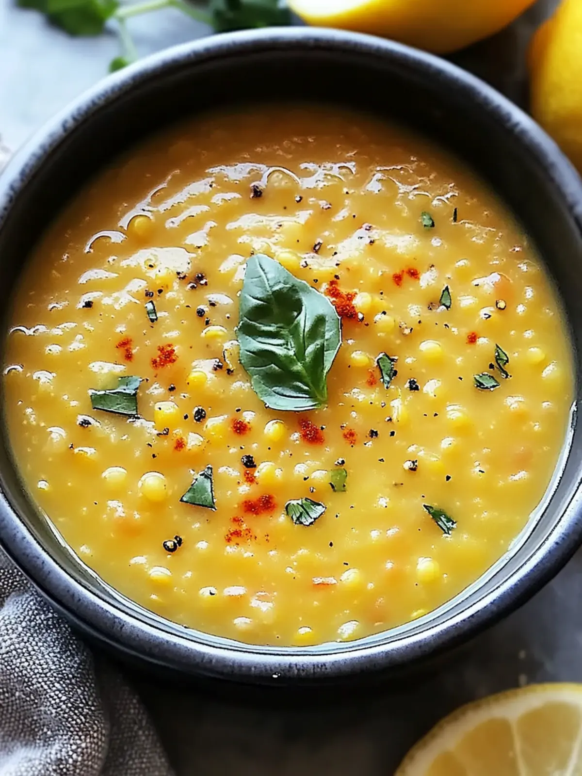 Lebanese Lemon Lentil Soup