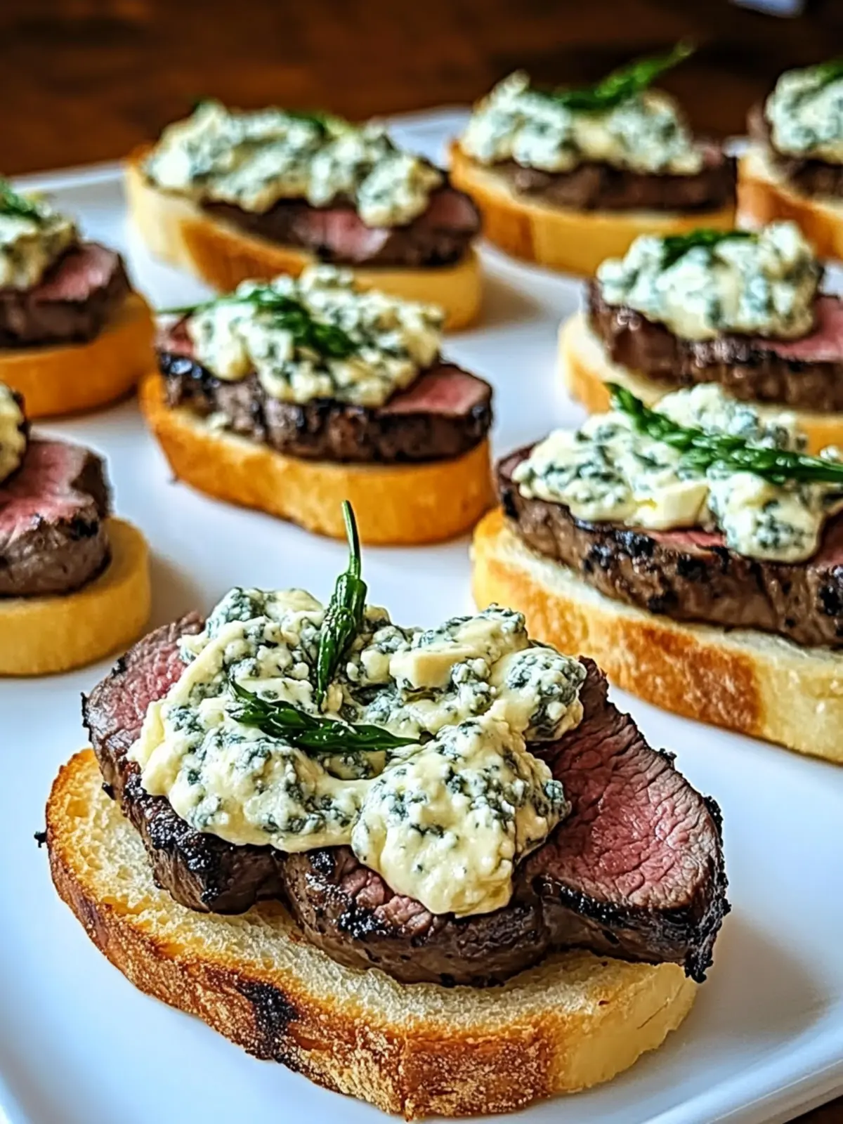 Beef Tenderloin Gorgonzola Crostini for Effortless Entertaining 4 Beef Tenderloin Gorgonzola Crostini