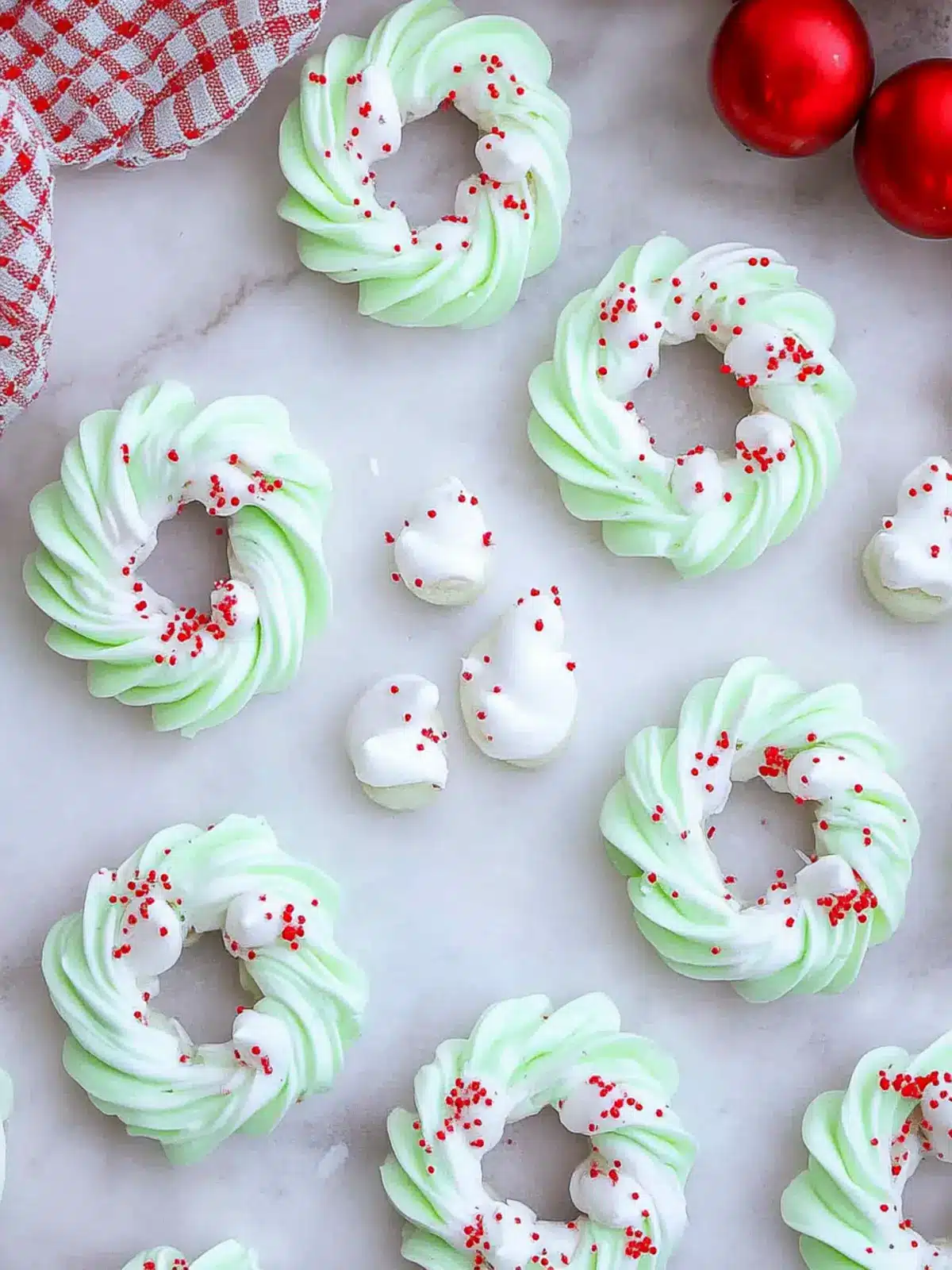 Meringue Wreath Cookies