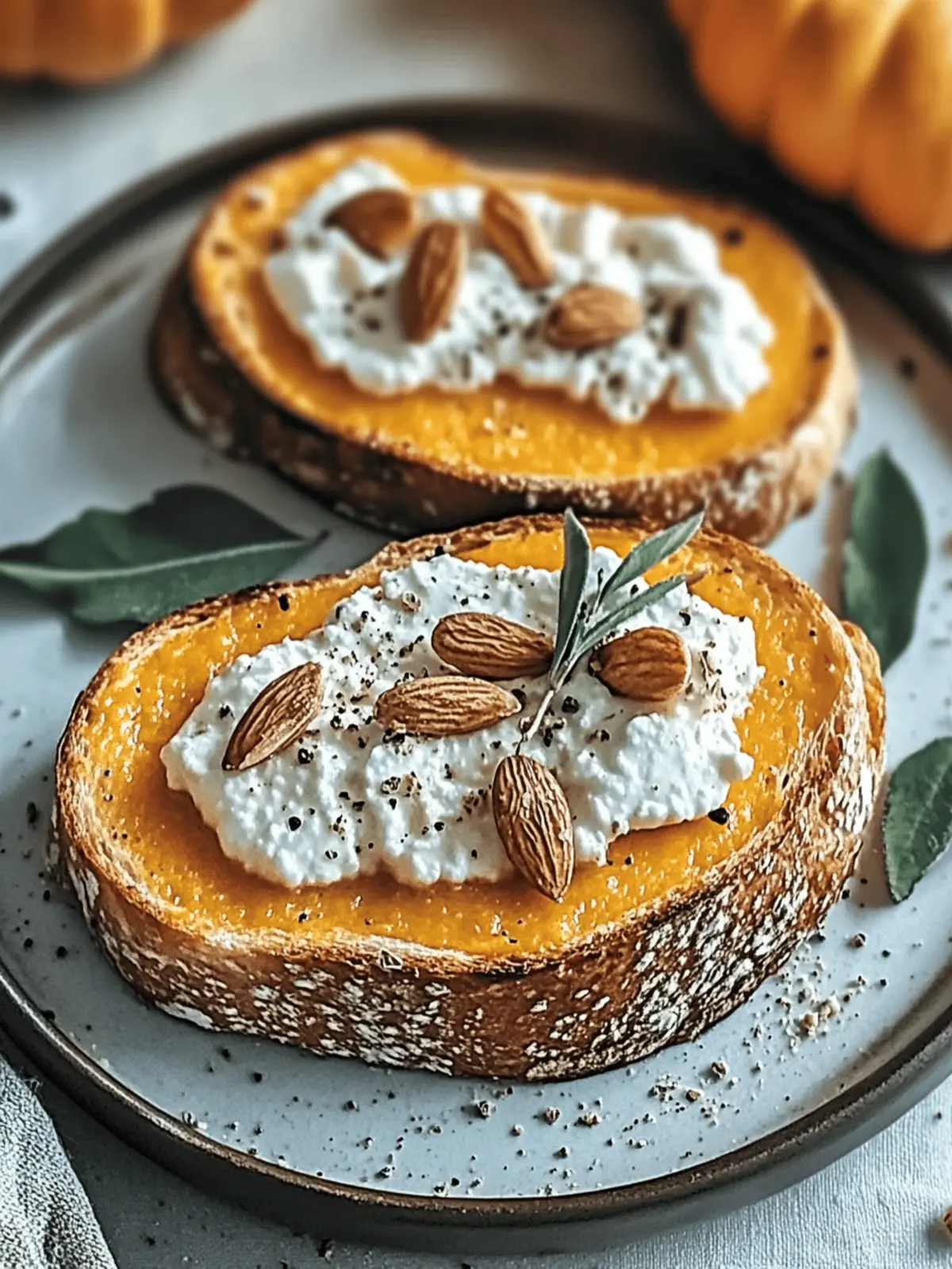 Pumpkin Ricotta Toast: Quick and Cozy Fall Breakfast Delight 2 Pumpkin Ricotta Toast